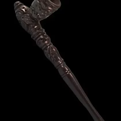 Carved Wood Tobacco Pipe
