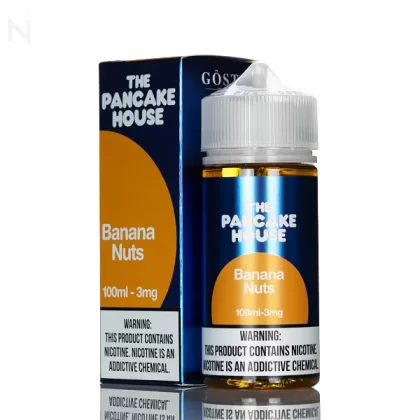 Pancake House E-Liquid - Banana Nuts - 100ml - 3mg