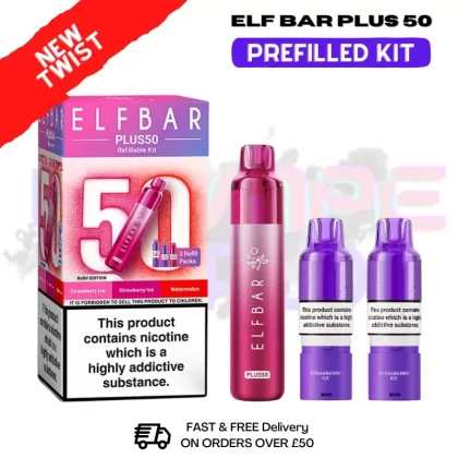 Ruby Edition Elf Bar 50K Puff Plus Kit