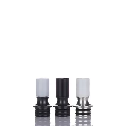 VaporDNA Two Tone Tailpipe 510 Drip Tip - SS / Black