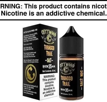 TOBACCO TRAIL BY CUTTWOOD SALT 30ML - Vapejuice