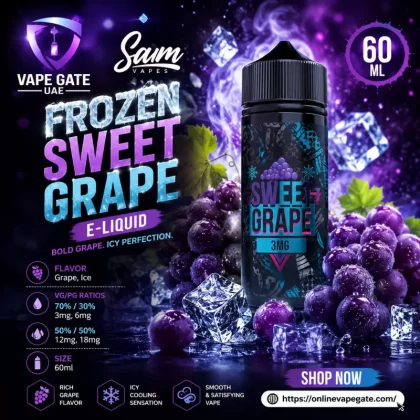 Frozen Sweet Grape E-Liquid - Sam Vapes - 3 mg / 60 ml