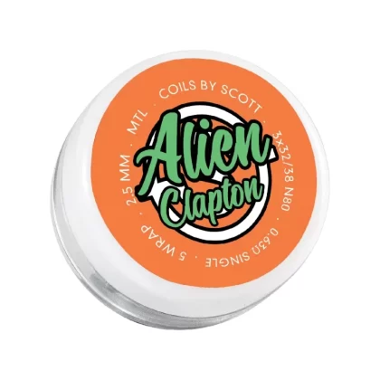 Handmade Coils by Scott 0.63 Alien Clapton (Single MTL) - Ejuicewarehouse