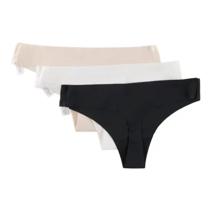 Carisma Women’s Invisible Thongs, 3-Pack