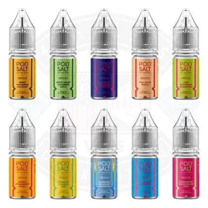Nexus Pod Salt 10ml 10mg - Flavours#Berry Lemon Ice>Berry Lime Ice>Blueberry Lemonade>Blueberry Blackberry Lemonade>Blue Razz Cherry Blast>Cherry Lemonade>Fuji Apple Peach>Fizzy Watermelon G