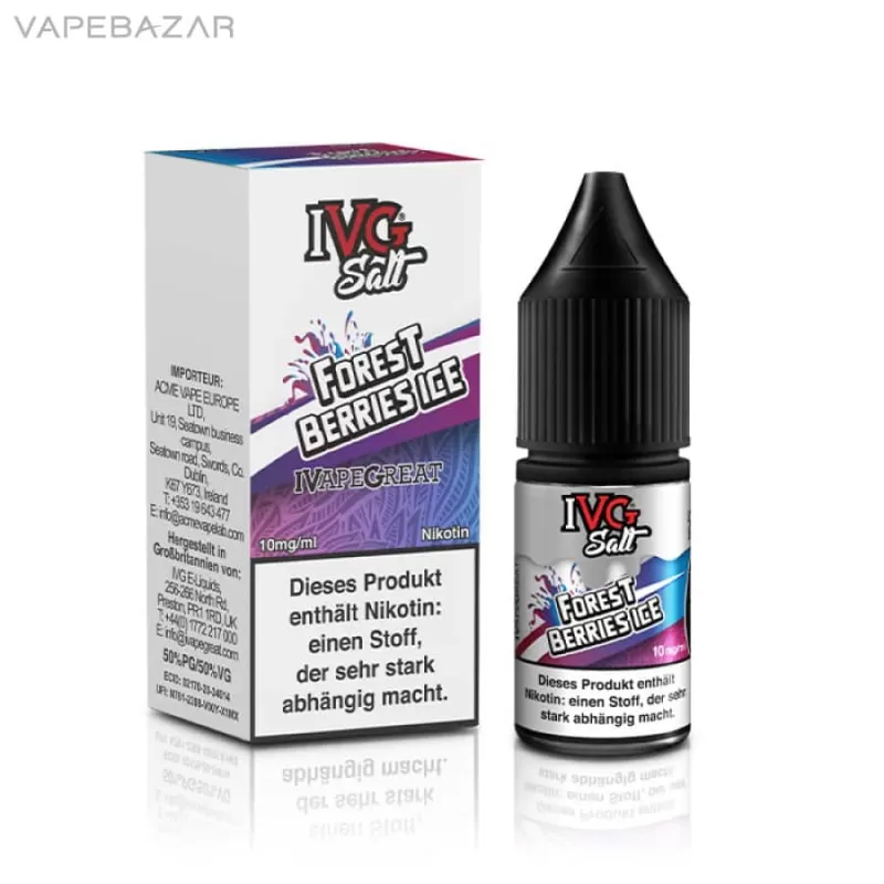 IVG Salt Liquid – Forest Berries Ice - 20mg/ml, 10mg/ml - Image 2