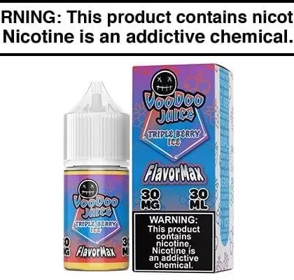 TRIPLE BERRY ICE BY VOODOO JUICE FLAVORMAX SALTS 30ML - Vapejuice
