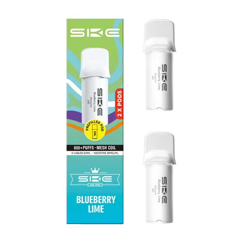 Blueberry Lime SKE 600 Pro Pods - 20mg - Vape Product