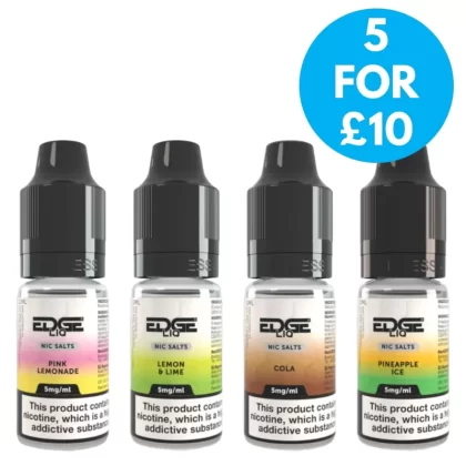 5mg (0.5%) Edgeliq 10ml Nic Salt E-liquid