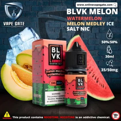 WATERMELON MELON MEDLEY ICE - BLVK MELON SALTS - 30ML