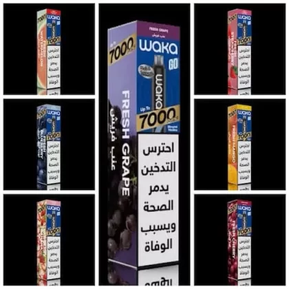 WAKA GO 7K PUFFS DISPOSABLE VAPE POD 20MG