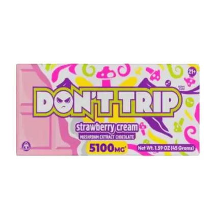 Dont Trip Shroom Strawberry Cream Chocolate Bar – 5100mg