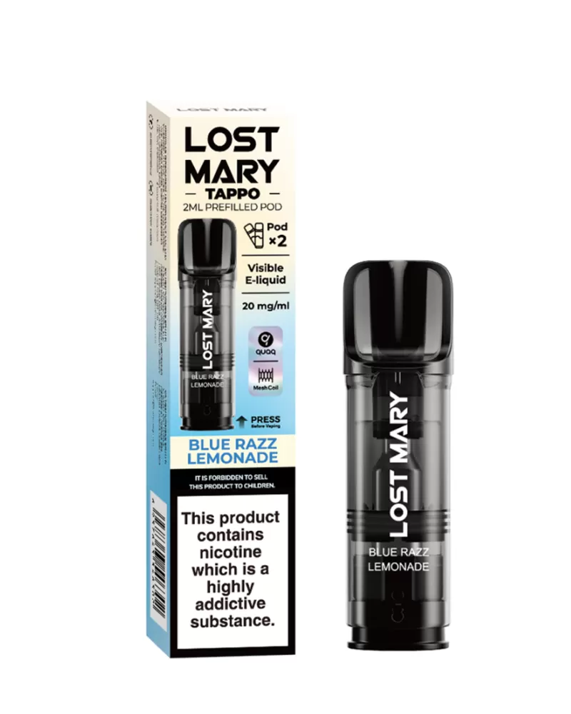 Blue Razz Lemonade Lost Mary Tappo Pods (x2) - Image 3
