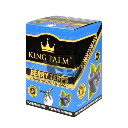 King Palm Rolls Slims Berry Terps 20 Packs of 2 - Ejuicewarehouse