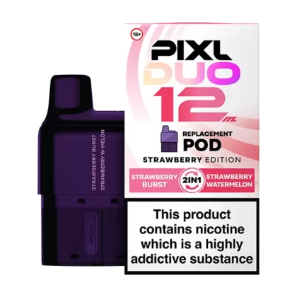 Strawberry Edition Pixl Duo 12 Refill Pack - 20mg - Vape Product