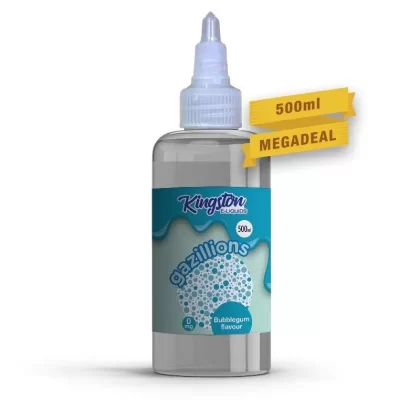 KINGSTON GAZILLIONS BUBBLEGUM 500ML SHORTFILL E-LIQUID