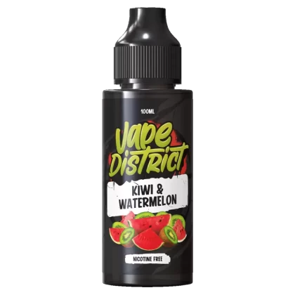 Kiwi & Watermelon by Vape District 100ml - NIC SHOTS (FREE)
