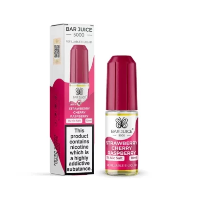 Bar Juice 5000 Strawberry Cherry Raspberry Nic Salt E-Liquid 5mg, 10mg & 20mg – Berry Trio Symphony | 10ml