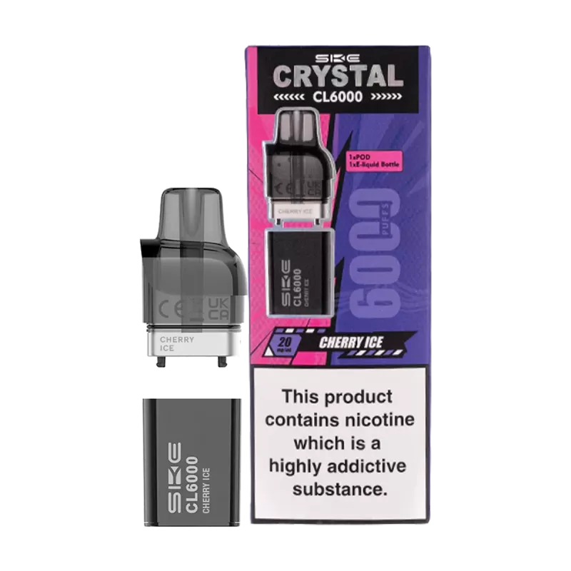 Cherry Ice SKE Crystal CL6000 Pods - Ecigwizard