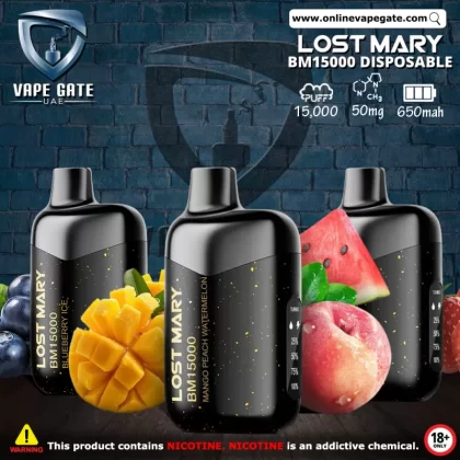 Lost Mary BM15000 Disposable Vape (15,000 Puffs) - 50 mg / Blueberry Ice
