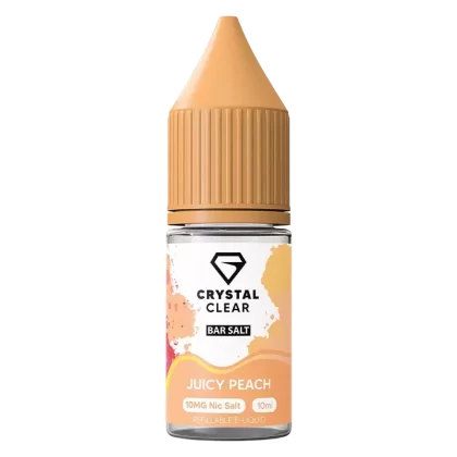 Crystal Clear Juicy Peach Nic Salt 10ml