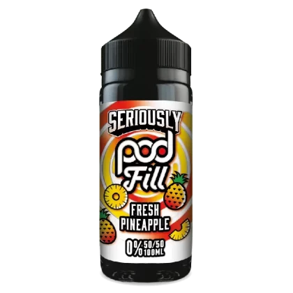 Doozy Pod Fill 100ml E-Liquid Shortfill Fresh Pineapple - Vape Product