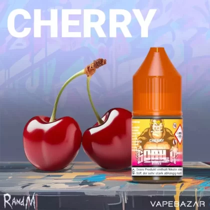 RandM Tornado Liquid – Cherry - Propylenglykol, pflanzliches Glycerin; 20mg/ml, 10mg/ml