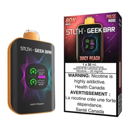 STLTH X Geek Bar Disposable Vape Device – Juicy Peach - 20mg/mL