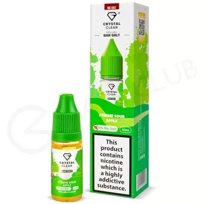 Xtreme Sour Apple Nic Salt E-Liquid by Crystal Clear - Ecigpremium