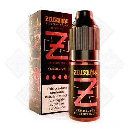 Zeus Juice – Nic Salt Vermilion 10ml - Size#10mg