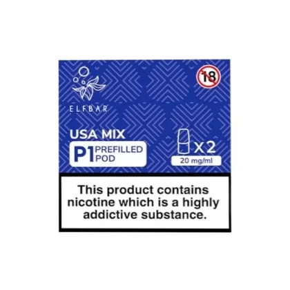 Elf Bar Mate 500 P1 USA Mix P1 Nic Salt E Liquid Pods (2 x 2ml)
