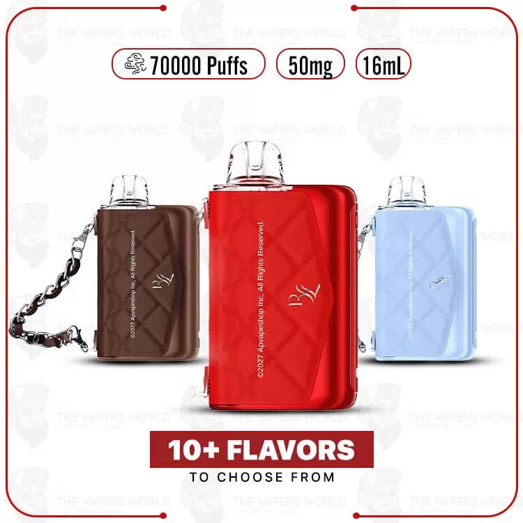 RAZ RYL Vue 70K Disposable Vape - Icy Mint (RYL), Pretty In Pink (RYL) (ED9BD8)