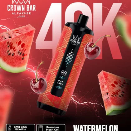 Al Fakher Crown Bar Mega Max 40K - Watermelon Cherry - Vapesonline