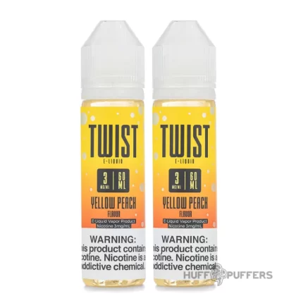 Twist E-Liquids – Yellow Peach (Peach Blossom Lemonade) 120mL - Vape Product, Vape Product