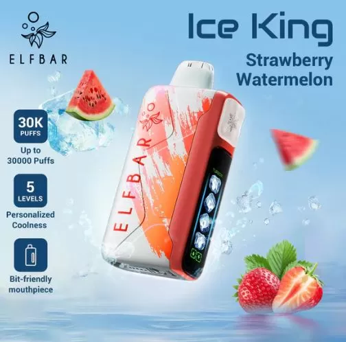 Elf Bar Ice King Disposable Pod Device (30,000 Puffs) - Peach Ice / 50 mg - Image 2
