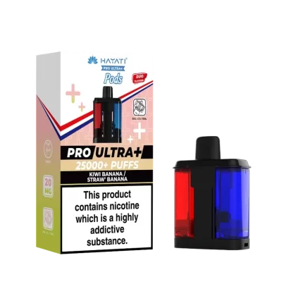 Hayati Pro Ultra Plus 25k Prefilled Pods Kiwi Banana/Straw’ Banana - Ejuicewarehouse