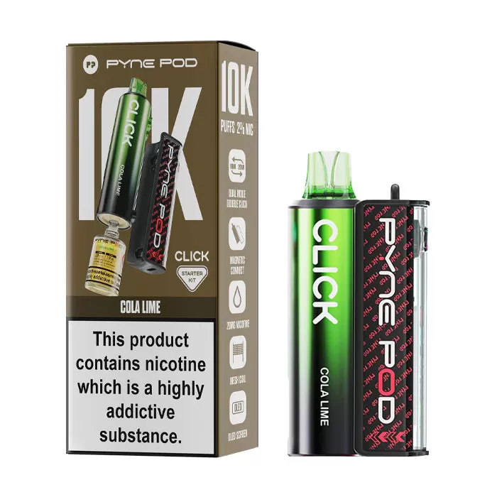 Box of 5 - Pyne Pod Click 10K Prefilled Pod Vape - Watermelon Ice - Image 2