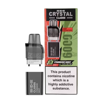 Strawberry Burst SKE Crystal CL6000 Pods - Vape Product