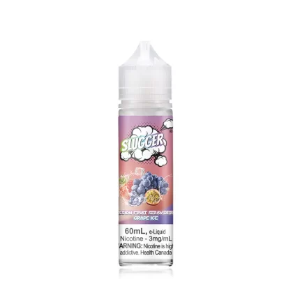 Slugger E-Liquid – Passion Fruit Strawberry Grape Ice 60ml (3 mg) - Vape Product