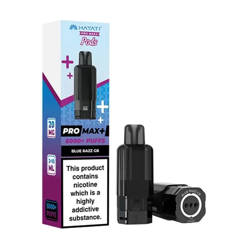 Hayati Pro Max 6000 Plus Prefilled POD ZERO NICOTINE - STRAWBERRY RASPBERRY ICE - Image 3