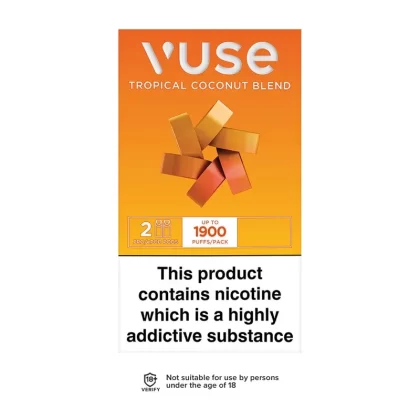 Vuse Pro Tropical Coconut Blend Pods (2 Pack) - Strength#12mg>18mg