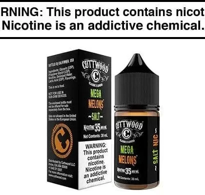 MEGA MELONS BY CUTTWOOD SALT 30ML - Vapejuice