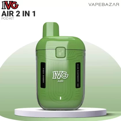 IVG Air 2 in 1 Pod Kit – Green - Pod Kit / IVG / 850 mAh / 2 x 2ml / USB-C