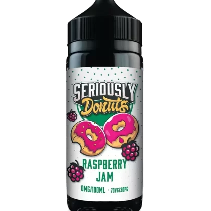 RASPBERRY JAM E-LIQUID BY SERIOUSLY DONUTS / DOOZY VAPE CO 100ML 70VG