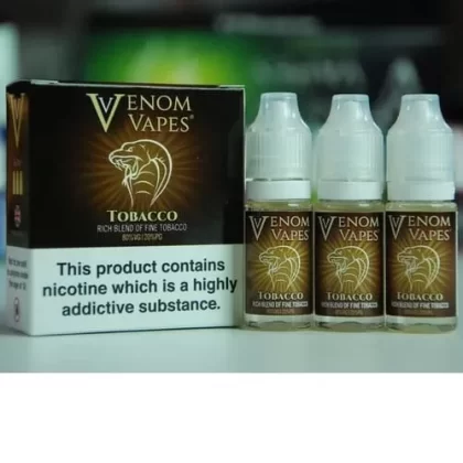 Tobacco Venom Vapes Premium E Liquid 80VG – TPD - Vapestorm Co
