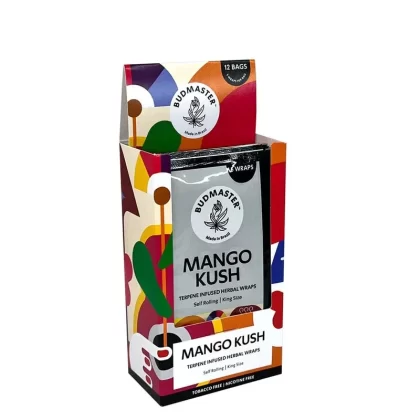 Budmaster Wraps Mango Kush - Product#Mango Kush~Packaging#12 Packs of 5 (60ct)>Single Pack of 5