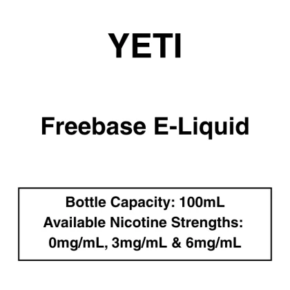 Yeti – Freebase E-Liquid – 100mL