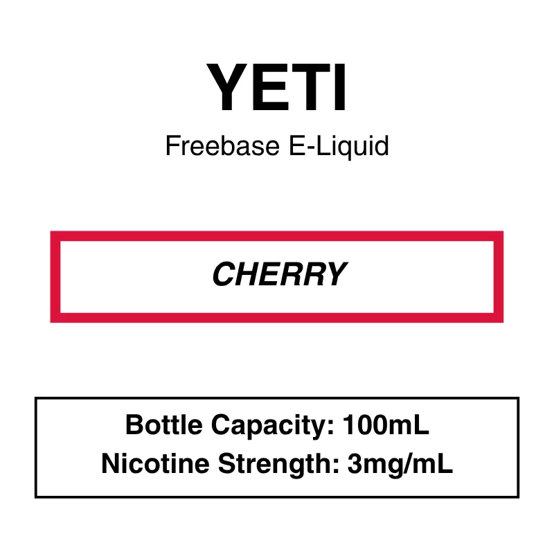 Yeti – Freebase E-Liquid – 100mL - Image 2