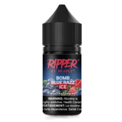 Rufpuf Ripper Salt-Bomb Blue Razz Ice 30ml (35,55mg) - Vape Product, Vape Product