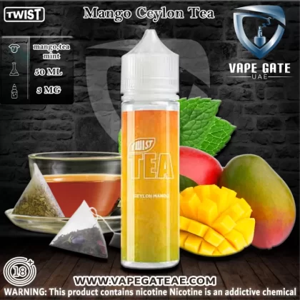 Mango Ceylon Tea 50ml Ejuice by Twist Tea PGVG